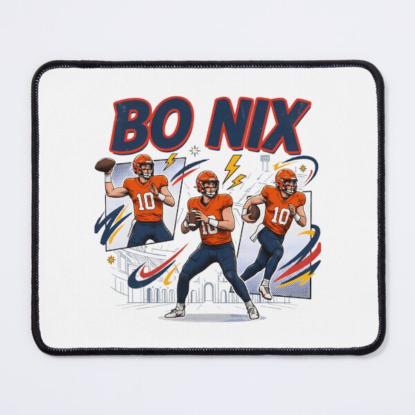 Item preview, Bo Nix Retro Football Pop Art Sports Fan designed and sold by BurnTheBeansg.