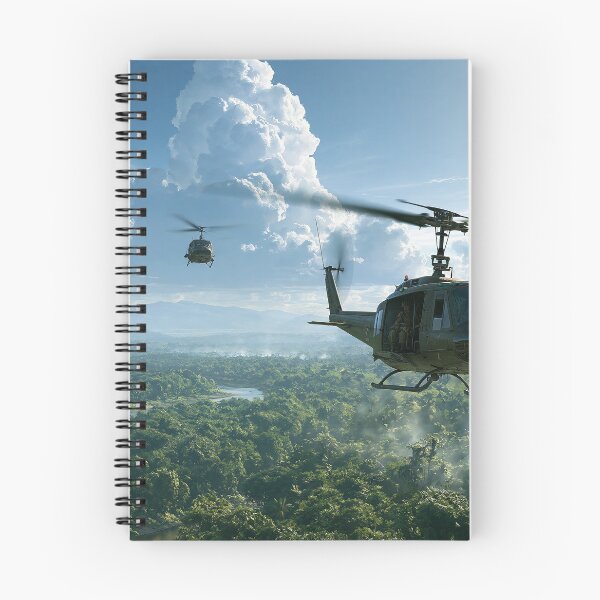 Item preview, Hueys Into The Jungle designed and sold by Skyframe Aviation.