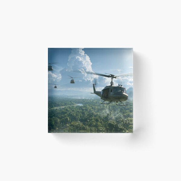 Item preview, Hueys Into The Jungle designed and sold by Skyframe Aviation.