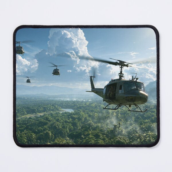 Item preview, Hueys Into The Jungle designed and sold by Skyframe Aviation.