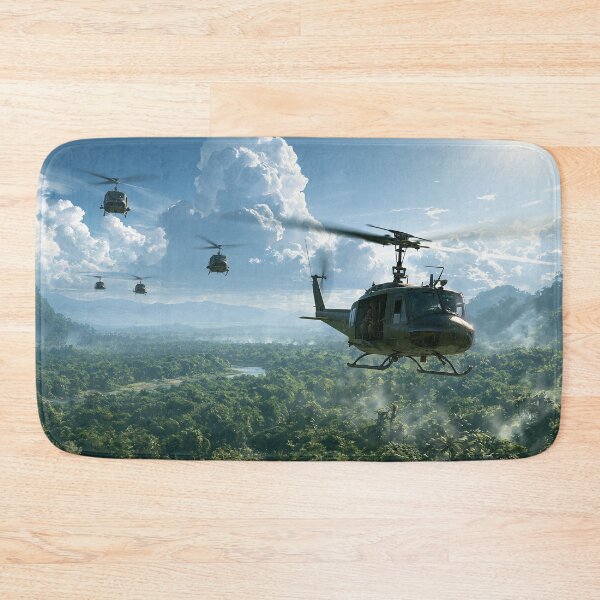 Item preview, Hueys Into The Jungle designed and sold by Skyframe Aviation.