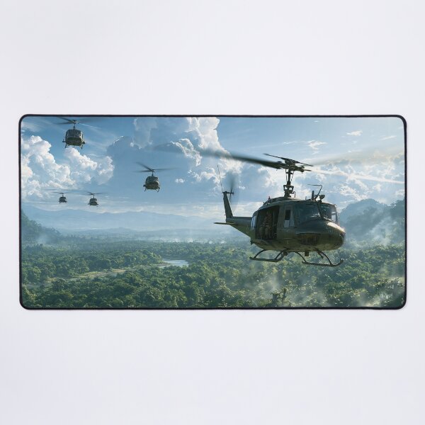 Item preview, Hueys Into The Jungle designed and sold by Skyframe Aviation.