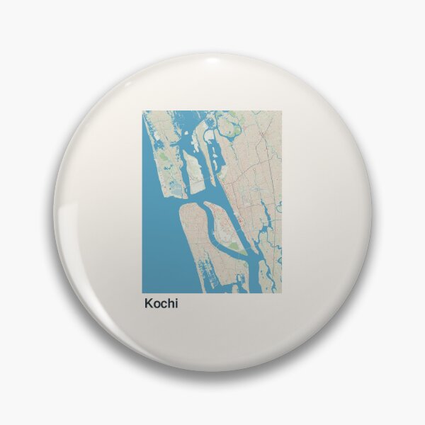 Item preview, Kochi Minimalistic Map Art designed and sold by MapsNerd.