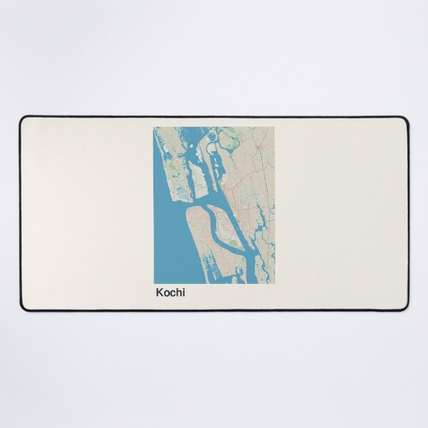 Item preview, Kochi Minimalistic Map Art designed and sold by MapsNerd.