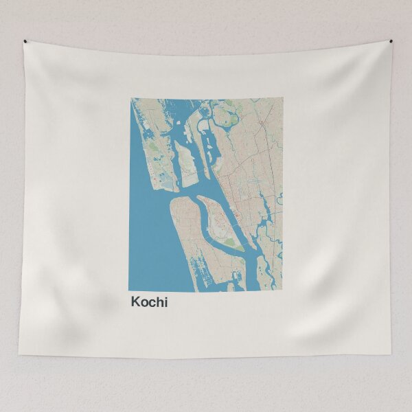 Item preview, Kochi Minimalistic Map Art designed and sold by MapsNerd.
