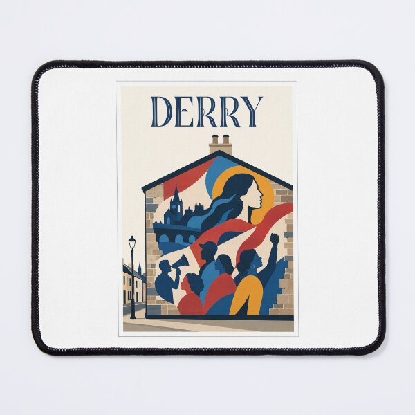 Item preview, Derry Northern Ireland Travel Mural Poster designed and sold by Beyond Destinations.
