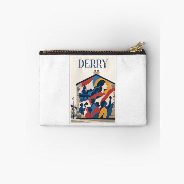 Aperçu de l'œuvre Affiche murale touristique de Derry, Irlande du Nord créée et vendue par Beyond Destinations.