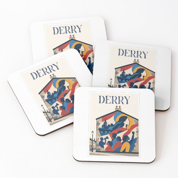 Item preview, Derry Northern Ireland Travel Mural Poster   designed and sold by Beyond Destinations.