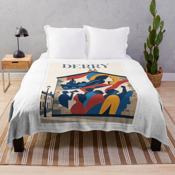 Item preview, Derry Northern Ireland Travel Mural Poster designed and sold by Beyond Destinations.