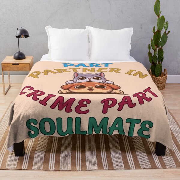 Item preview, Cute Cat and Dog Partner in Crime Soulmate Design designed and sold by zaoroo shop.