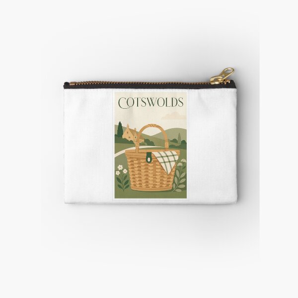 Item preview, Cotswolds England Picnic Basket Vintage Poster designed and sold by Beyond Destinations.