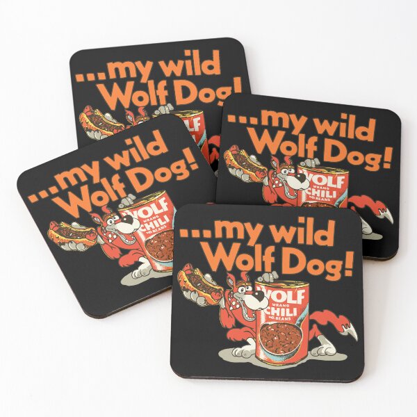 Item preview, My Wild Wolf Dog Chili Retro Cartoon Art designed and sold by Annabelummings.