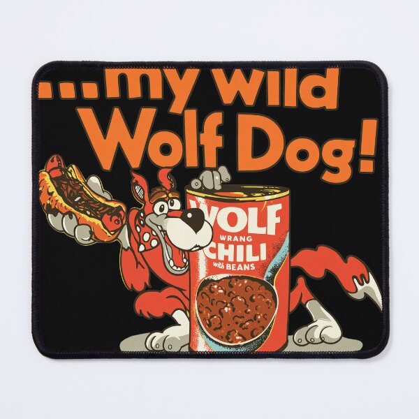 Item preview, My Wild Wolf Dog Chili Retro Cartoon Art designed and sold by Annabelummings.