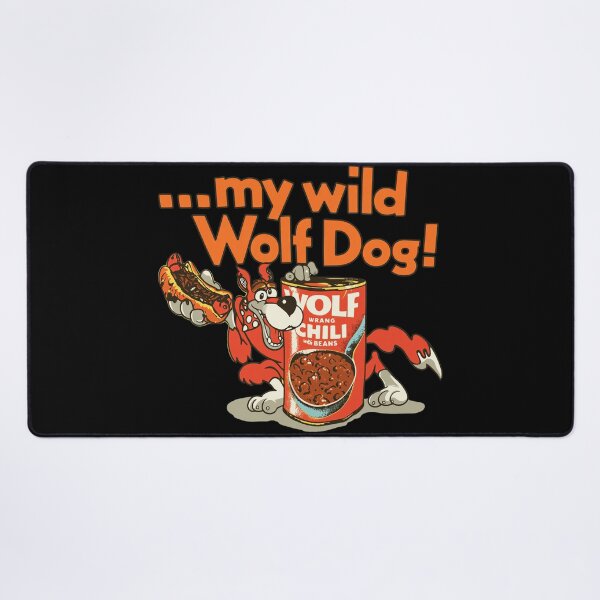 Item preview, My Wild Wolf Dog Chili Retro Cartoon Art designed and sold by Annabelummings.