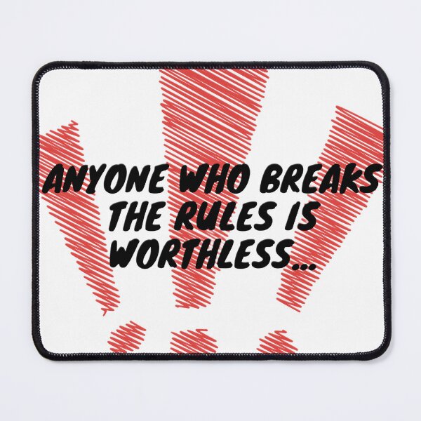 Item preview, Anime Rules Quote - Red Scribble Exclamation Marks designed and sold by Nela-&-Lena.