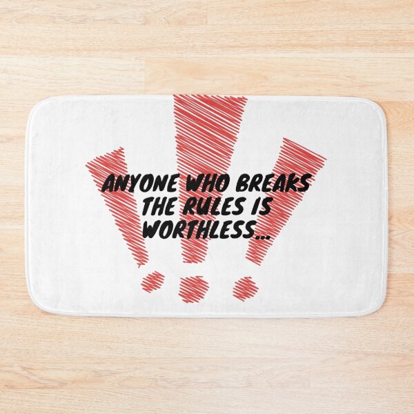 Item preview, Anime Rules Quote - Red Scribble Exclamation Marks designed and sold by Nela-&-Lena.