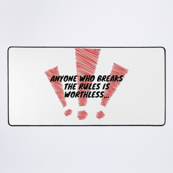 Item preview, Anime Rules Quote - Red Scribble Exclamation Marks designed and sold by Nela-&-Lena.