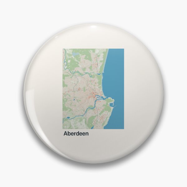Artikelvorschau, Minimalistische Kartenkunst von Aberdeen entworfen und verkauft von MapsNerd.