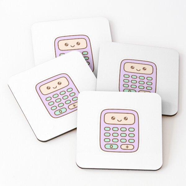Item preview, Kawaii Calculator Sticker — Cute Pastel Back to School Design designed and sold by Sweet Blob Co.