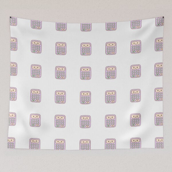 Artikelvorschau, Kawaii-Taschenrechner-Aufkleber – Niedliches Pastell-Design für den Schulanfang entworfen und verkauft von Sweet Blob Co.
