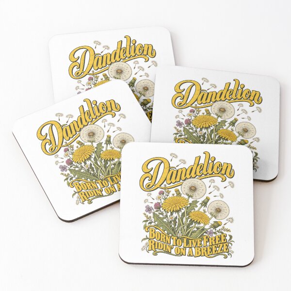 Item preview, Dandelion Born To Live Free Floral Nature Retro Design designed and sold by SEINENGAPPI23.