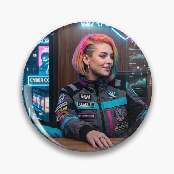 Item preview, Neon Cyberpunk Hacker Girl - Neo Tokyo Dream 夢 designed and sold by Zen Motif Japan.