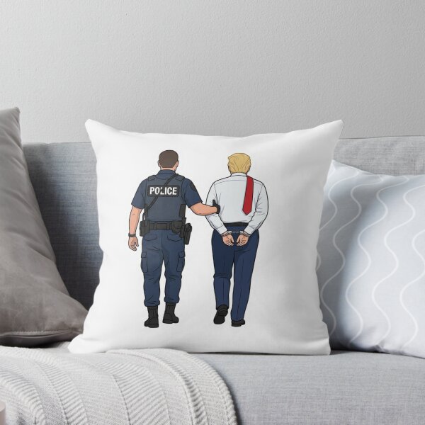 Item preview, Trump Handcuffed Arrested Illustration Anti Trump Political Satire Cartoon designed and sold by raedattia.