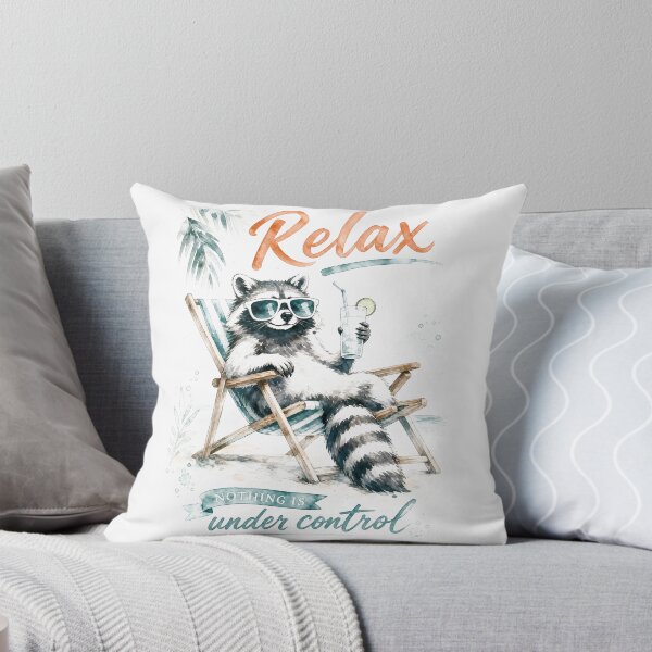 Item preview, Relax Nothing Is Under Control Funny Raccoon Meme Chill Chaos Humor  designed and sold by PurrfectHome.