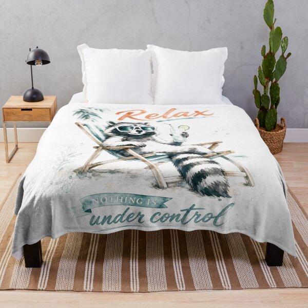 Item preview, Relax Nothing Is Under Control Funny Raccoon Meme Chill Chaos Humor  designed and sold by PurrfectHome.