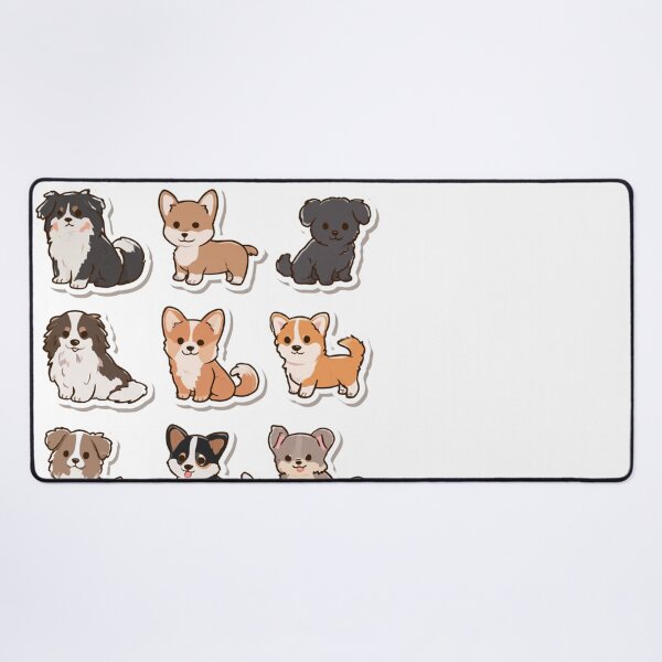 Item preview, Adorable Corgi & Puppy Dog Chibi Art designed and sold by NicolasGlowArt.