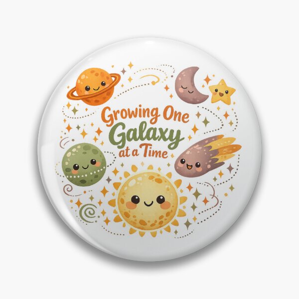 Item preview, Growing One Galaxy at a Time Cute Space Solar System Kawaii Astronomy Art designed and sold by inkoutninja.