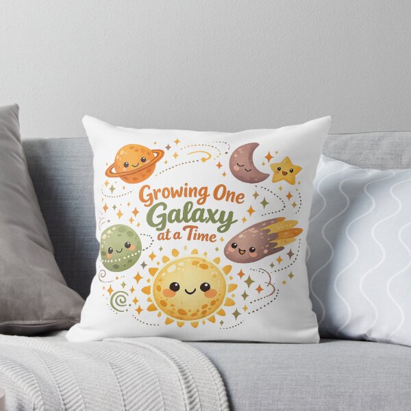 Item preview, Growing One Galaxy at a Time Cute Space Solar System Kawaii Astronomy Art designed and sold by inkoutninja.