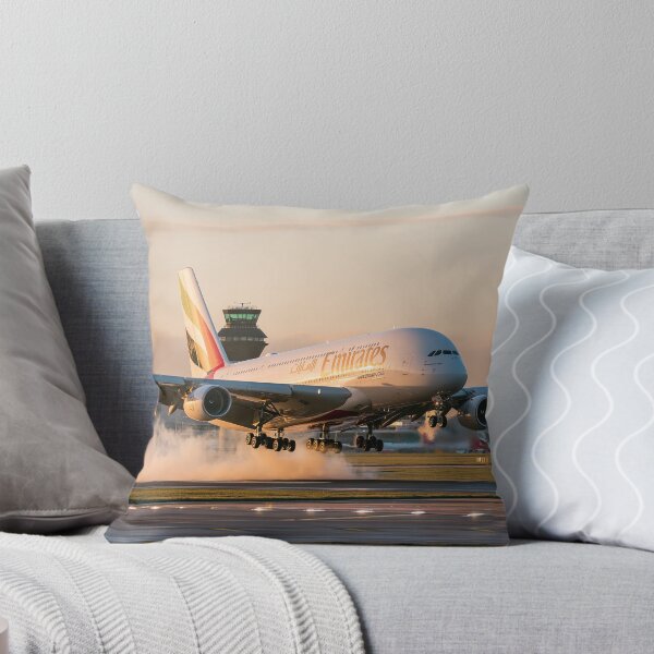 Item preview, Emirates A380 Landing At Manchester designed and sold by Skyframe Aviation.