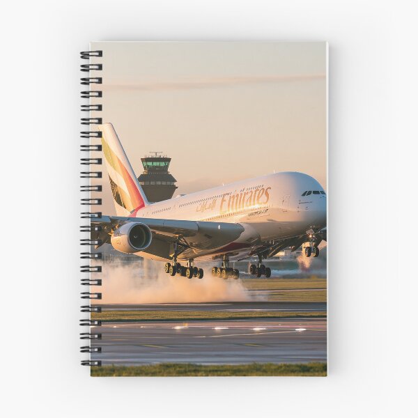 Item preview, Emirates A380 Landing At Manchester designed and sold by Skyframe Aviation.