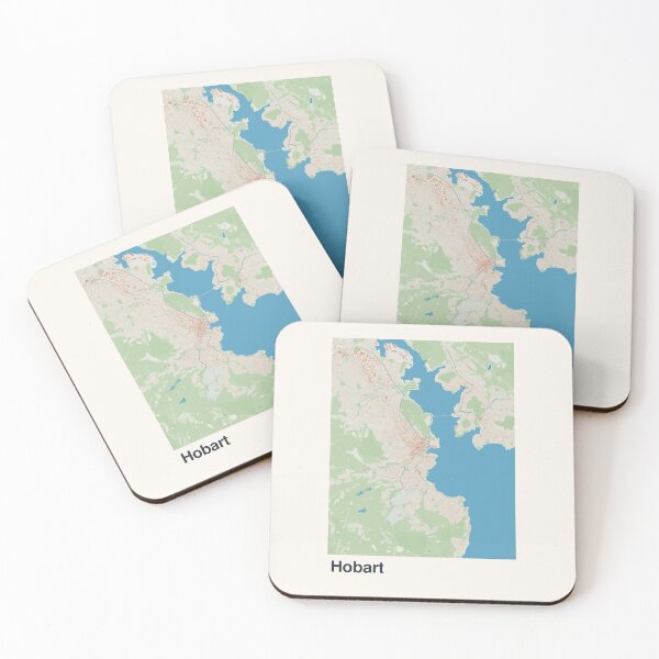 Item preview, Hobart Minimalistic Map Art designed and sold by MapsNerd.