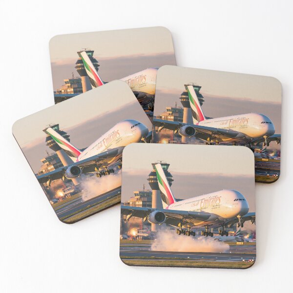 Item preview, Emirates A380 Touchdown At Manchester designed and sold by Skyframe Aviation.
