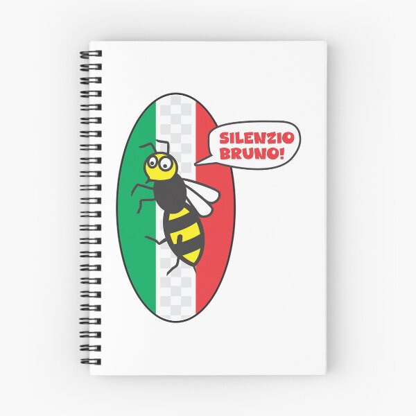 Item preview, Talking Wasp Silenzio Bruno Over The Italian Flag designed and sold by MoonliteCrafts.