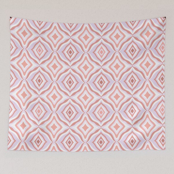 Item preview, Orange  and pastel zebra wave pattern designed and sold by LifeTU.