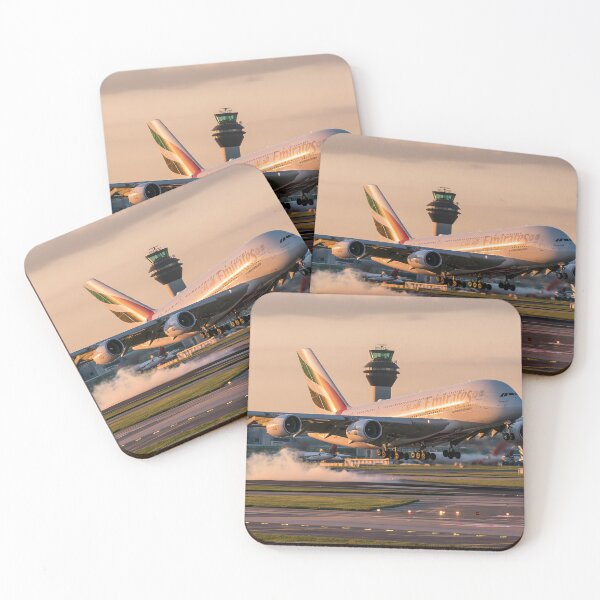 Item preview, Emirates A380 Golden Hour Arrival designed and sold by Skyframe Aviation.
