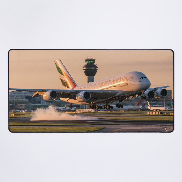 Item preview, Emirates A380 Golden Hour Arrival designed and sold by Skyframe Aviation.