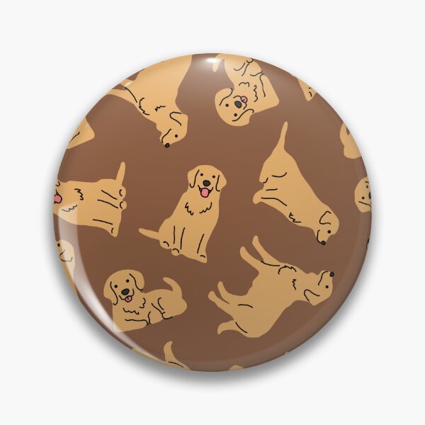 Artikelvorschau, Cute Golden Retriever – Playful Dog Pattern entworfen und verkauft von OEKAKIYASAN.