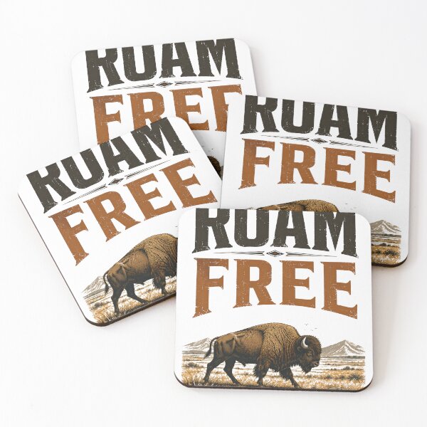 Item preview, Roam Free Bison Prairie Wilderness Vintage Outdoor Design designed and sold by CKADigital.