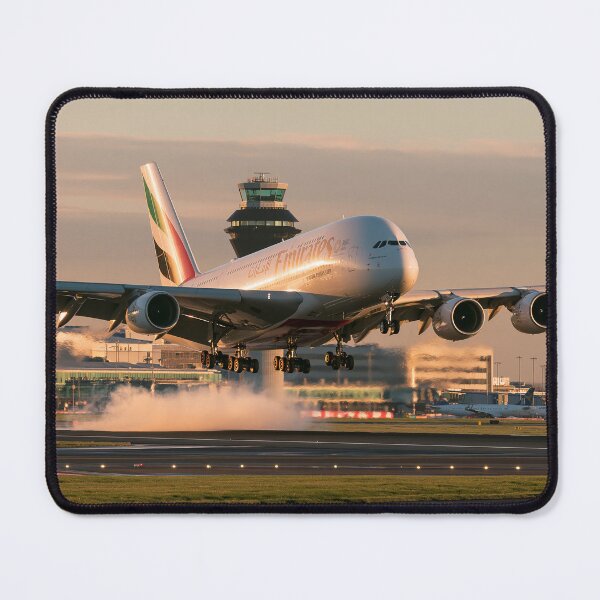 Item preview, Emirates A380 Manchester Airport Arrival designed and sold by Skyframe Aviation.