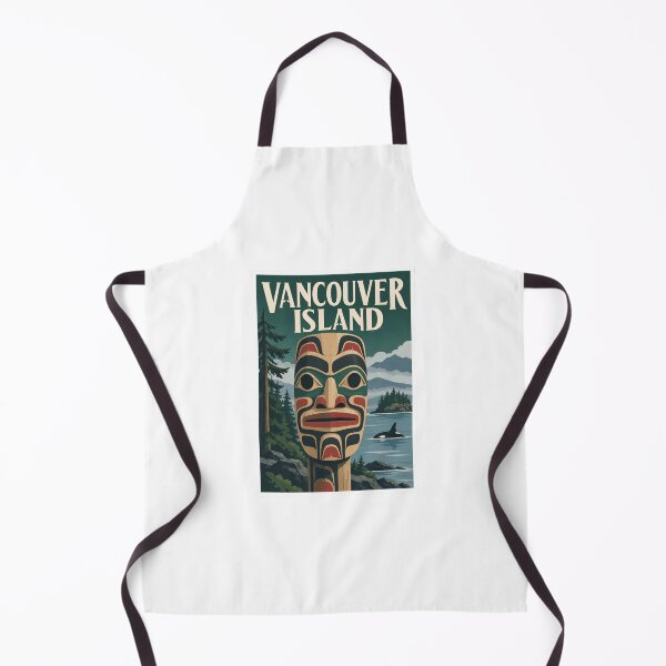 Item preview, Vancouver Island Totem Pole Travel Poster designed and sold by Beyond Destinations.