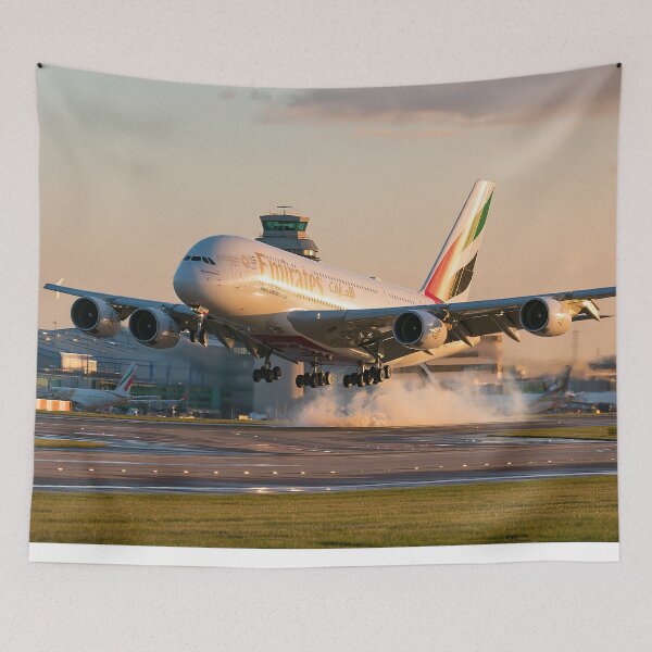Item preview, Emirates A380 Touching Down designed and sold by Skyframe Aviation.