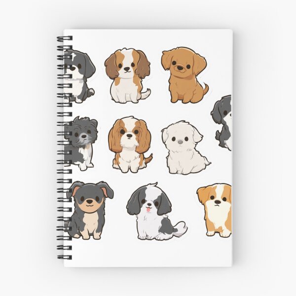 Item preview, Cute Puppy Dog Breeds Kawaii Pet Lover designed and sold by NicolasGlowArt.