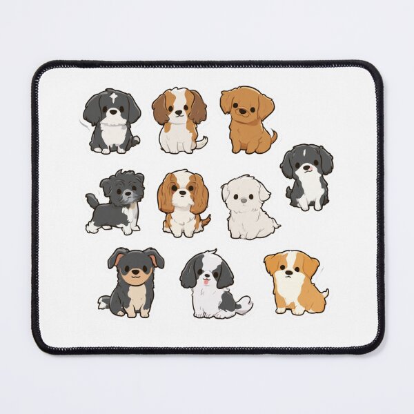 Item preview, Cute Puppy Dog Breeds Kawaii Pet Lover designed and sold by NicolasGlowArt.