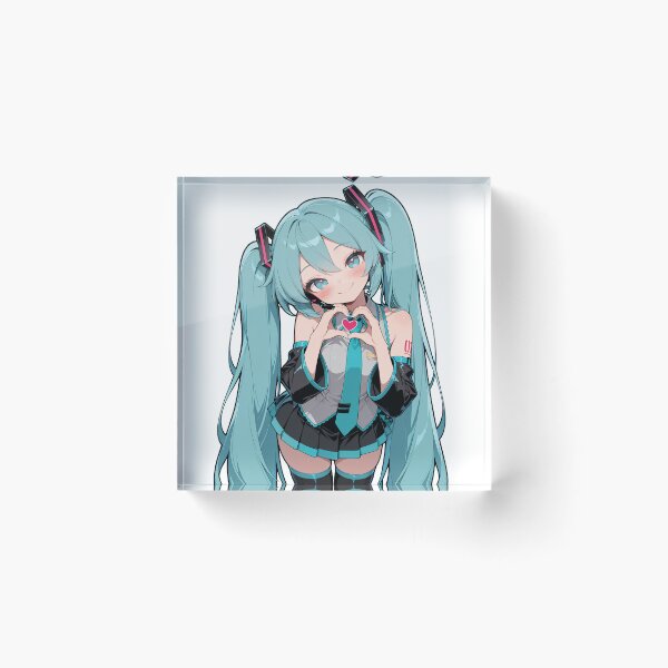 Item preview, Hatsune Miku Sticker | Cute Heart Hands Anime Vocaloid Decal designed and sold by RGB-crayon.