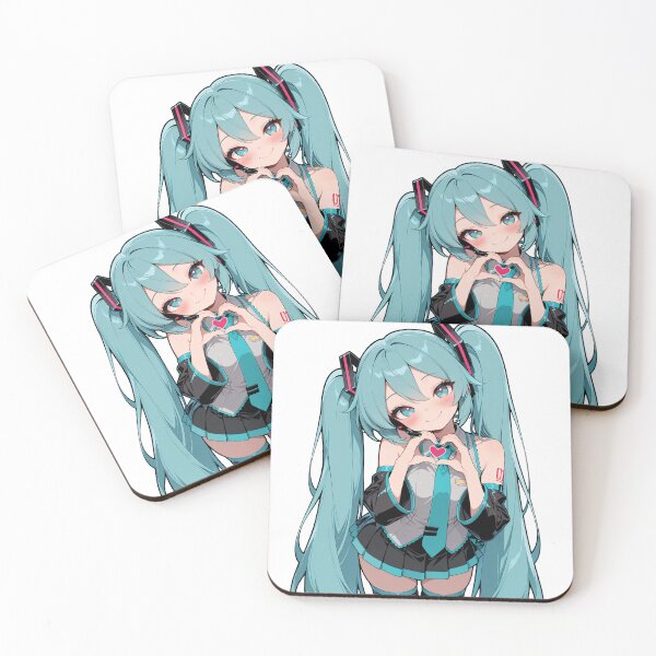 Item preview, Hatsune Miku Sticker | Cute Heart Hands Anime Vocaloid Decal designed and sold by RGB-crayon.