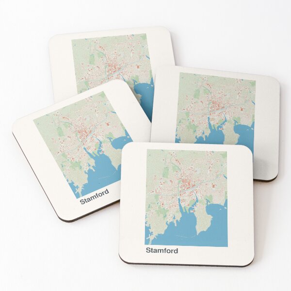 Item preview, Arte de mapas minimalistas de Stamford designed and sold by MapsNerd.